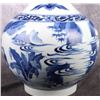 Image 6 : ANTIQUE CHINESE CHONGZHEN BLUE & WHITE VASE