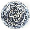 Image 5 : ANTIQUE BLUE & WHITE PORCELAIN CHINESE PLATE