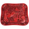 Image 1 : CHINESE CINNABAR & LACQUERED CARVED PLATE