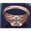 Image 4 : 1.13CTW 14K ROSE GOLD DIAMOND DOUBLE HALO RING.
