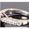 Image 4 : 1.0CTW DIAMOND 14K WHITE GOLD LADIES RING W/ CERT