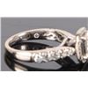 Image 5 : 1.0CTW DIAMOND 14K WHITE GOLD LADIES RING W/ CERT