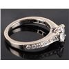 Image 3 : VS2 NATURAL DIAMOND 0.66CT 14K WHITE GOLD RING