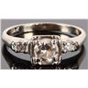 Image 1 : 0.52CTW. DIAMOND 14KT. WHITE GOLD LADIES RING