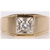 Image 1 : 14K YELLOW GOLD 0.50CT DIAMOND MEN'S RING