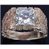 Image 3 : 1.5CT NATURAL DIAMOND 14K GOLD NUGGET MEN'S RING