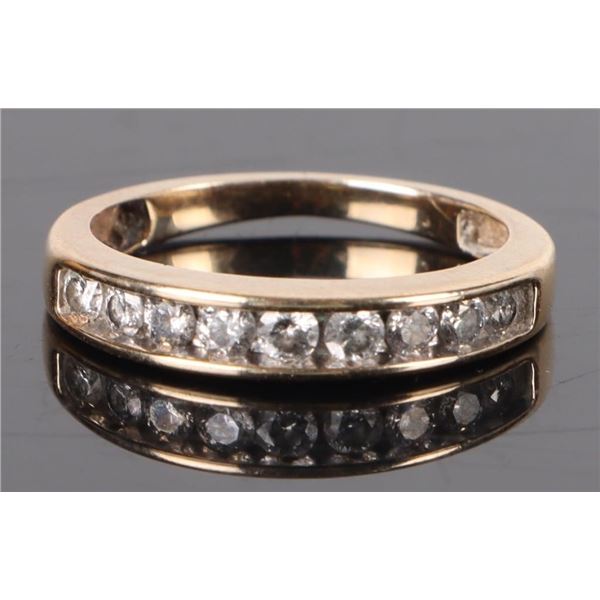 14K YELLOW GOLD DIAMOND LADIES RING - 0.36CTW