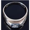 Image 2 : 14K YELLOW GOLD DIAMOND MEN'S WEDDING RING
