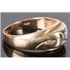 Image 3 : 14K YELLOW GOLD DIAMOND MEN'S WEDDING RING