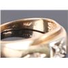Image 4 : 14K YELLOW GOLD DIAMOND MEN'S WEDDING RING