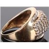 Image 2 : IMPRESSIVE MULTI-DIAMOND 14K GOLD UNISEX RING