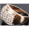 Image 3 : IMPRESSIVE MULTI-DIAMOND 14K GOLD UNISEX RING