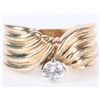 Image 2 : 0.33CT DIAMOND ROUND SOLITAIRE 14K GOLD RING