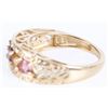 Image 2 : 14K GOLD MULTI-GEMSTONE MODERN FILIGREE RING