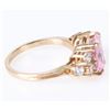 Image 3 : 14K YELLOW GOLD CUBIC ZIRCONIUM LADIES RING