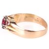Image 2 : 1CT ROUND CUT GARNET 14K GOLD LADIES RING