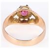 Image 3 : 1CT ROUND CUT GARNET 14K GOLD LADIES RING