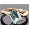 Image 1 : 1.0CT TOPAZ 14K YELLOW GOLD LADIES RING