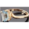 Image 3 : 1.0CT TOPAZ 14K YELLOW GOLD LADIES RING
