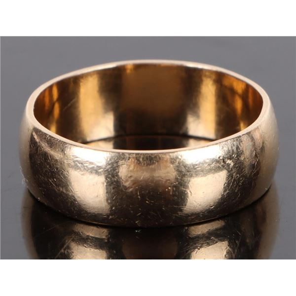 14K YELLOW GOLD WEDDING BAND