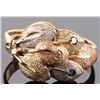 Image 1 : BEAUTIFUL 14K LADIES  TRI COLORED LEAF RING