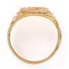 Image 2 : 21K YELLOW GOLD DIAMOND CUT  FROSTY UNISEX RING