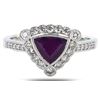 Image 1 : 1.30CT PURPLE KASHMIR SAPPHIRE DIA PLATINUM RING