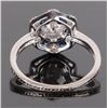 Image 3 : PLATINUM NATURAL DIAMOND SAPPHIRE LADIES RING
