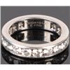 Image 3 : TIFFANY & CO. DIAMOND FULL ETERNITY PLATINUM RING