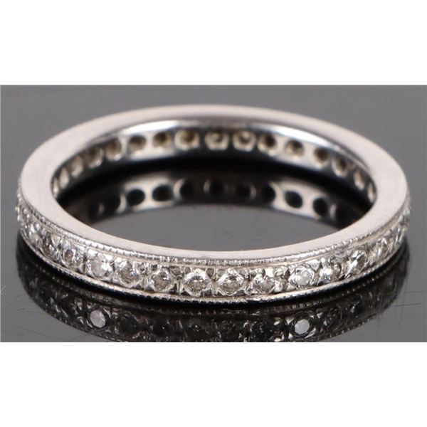PLATINUM 0.51CTW ETERNITY STYLE WEDDING BAND
