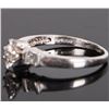 Image 3 : PLATINUM MARQUIS CENTER DIAMOND LADIES RING