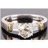 Image 1 : PLATINUM &18K M&B DIAMOND LADIES WEDDING RING SET