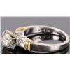 Image 3 : PLATINUM &18K M&B DIAMOND LADIES WEDDING RING SET