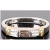 Image 4 : PLATINUM &18K M&B DIAMOND LADIES WEDDING RING SET
