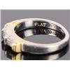 Image 5 : PLATINUM &18K M&B DIAMOND LADIES WEDDING RING SET