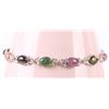 Image 2 : RAINBOW GEMSTONE STERLING SIVER BRACELETS