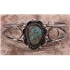 Image 5 : TURQUOISE SOUTHWEST-STYLE NAVAJO SILVER CUFFS
