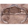 Image 3 : ANTIQUE STERLING SILVER ONYX CUFF BRACELET