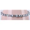 Image 1 : 11.0CTW BLUE TOPAZ STERLING SILVER LADIES BRACELET