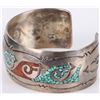 Image 3 : SOUHWEST NAVAJO STERLING MOSAIC STONE BRACELET