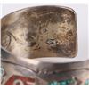 Image 4 : SOUHWEST NAVAJO STERLING MOSAIC STONE BRACELET