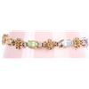 Image 2 : BEAUTIFUL ASSORTED GEMSTONE TENNIS BRACELET
