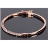 Image 2 : DSL 14K ROSE GOLD NATURAL DIAMOND LADIES BANGLE