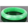 Image 1 : VINTAGE GREEN JADE HOLOLITH SOLID CHINESE BANGLE