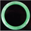 Image 2 : VINTAGE GREEN JADE HOLOLITH SOLID CHINESE BANGLE