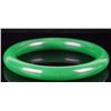 Image 3 : HIGH GRADE GREEN JADE HOLOLITH CHINESE BANGLE