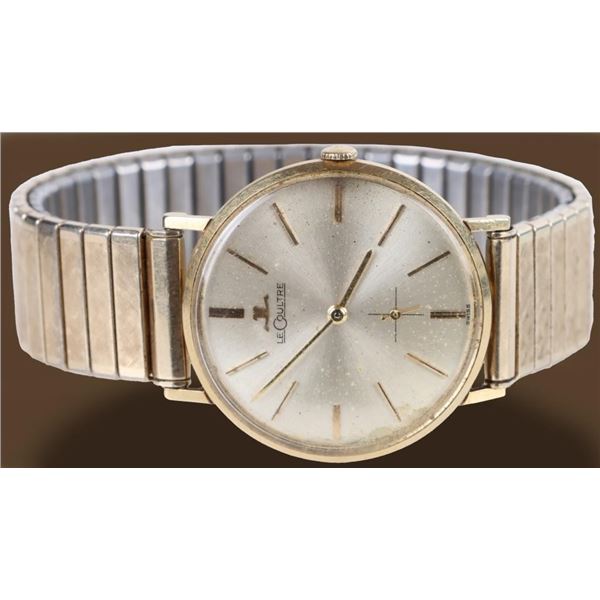 LE COULTRE 18K YELLOW GOLD MEN'S WRISTWATCH