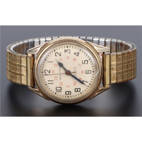 VINTAGE BULOVA ACCUTRON RAILROAD APPROVED WATCH