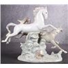 Image 2 : VINTAGE LLADRO GALLOPING HORSES #4655 PORCELAIN