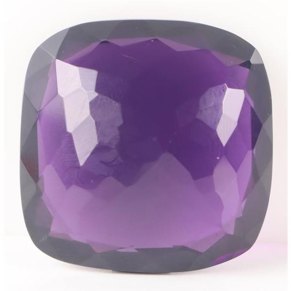 67.70CT CUSHION-CUT LARGE AMETHYST GEMSTONE